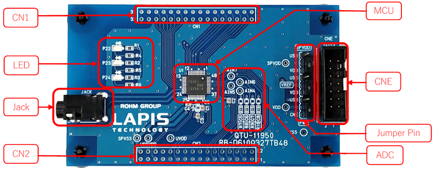 Schaltungsanordnung - ROHM Semiconductor RB-D610Q327TB48 Referenzboard